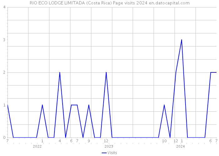 RIO ECO LODGE LIMITADA (Costa Rica) Page visits 2024 