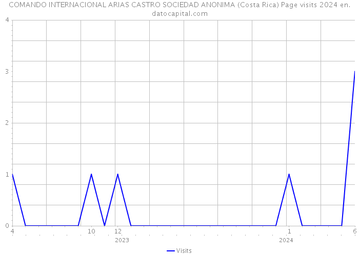 COMANDO INTERNACIONAL ARIAS CASTRO SOCIEDAD ANONIMA (Costa Rica) Page visits 2024 