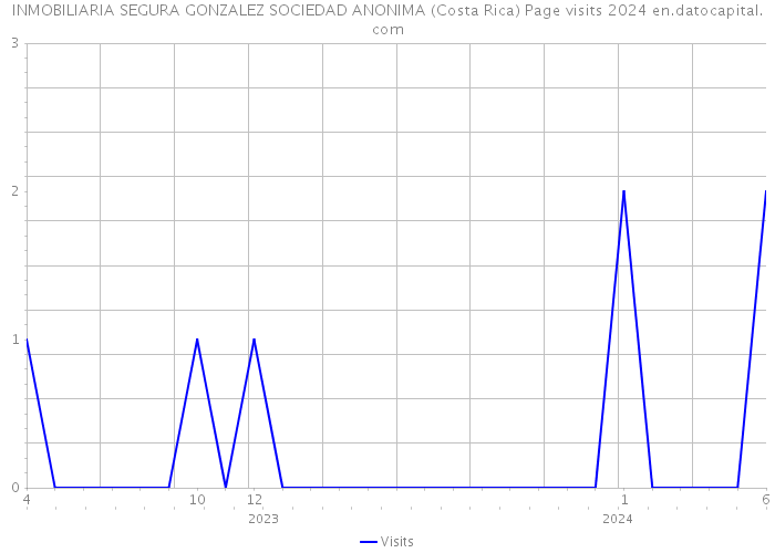 INMOBILIARIA SEGURA GONZALEZ SOCIEDAD ANONIMA (Costa Rica) Page visits 2024 