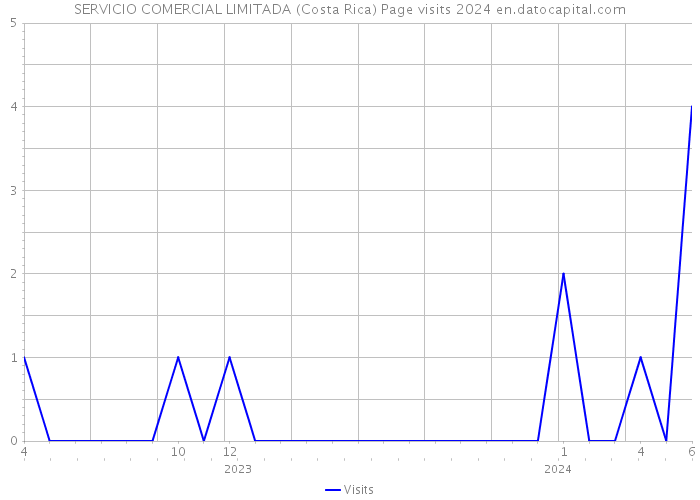 SERVICIO COMERCIAL LIMITADA (Costa Rica) Page visits 2024 