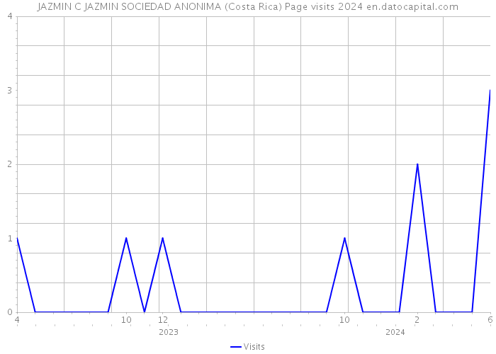 JAZMIN C JAZMIN SOCIEDAD ANONIMA (Costa Rica) Page visits 2024 