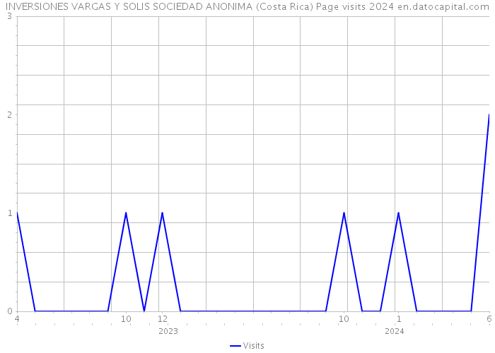 INVERSIONES VARGAS Y SOLIS SOCIEDAD ANONIMA (Costa Rica) Page visits 2024 