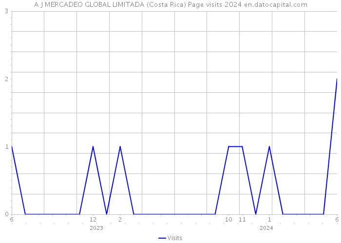 A J MERCADEO GLOBAL LIMITADA (Costa Rica) Page visits 2024 