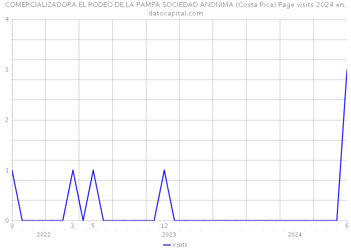 COMERCIALIZADORA EL RODEO DE LA PAMPA SOCIEDAD ANONIMA (Costa Rica) Page visits 2024 
