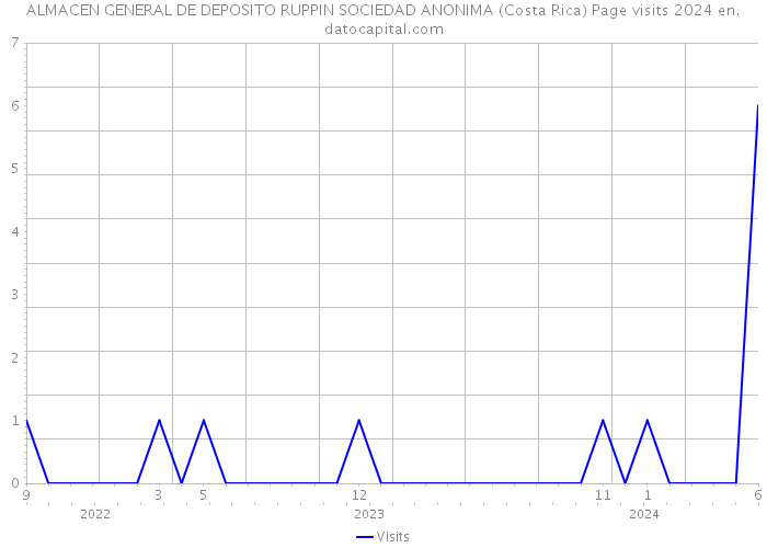ALMACEN GENERAL DE DEPOSITO RUPPIN SOCIEDAD ANONIMA (Costa Rica) Page visits 2024 