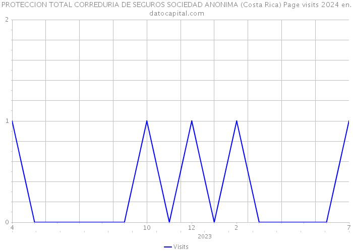 PROTECCION TOTAL CORREDURIA DE SEGUROS SOCIEDAD ANONIMA (Costa Rica) Page visits 2024 
