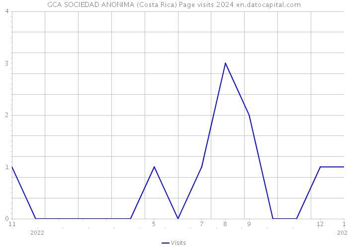 GCA SOCIEDAD ANONIMA (Costa Rica) Page visits 2024 