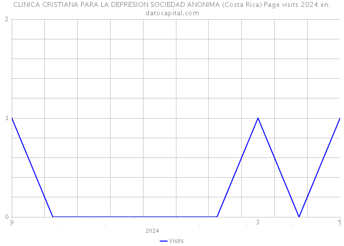 CLINICA CRISTIANA PARA LA DEPRESION SOCIEDAD ANONIMA (Costa Rica) Page visits 2024 