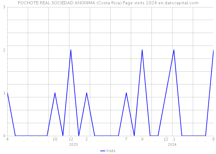 POCHOTE REAL SOCIEDAD ANONIMA (Costa Rica) Page visits 2024 