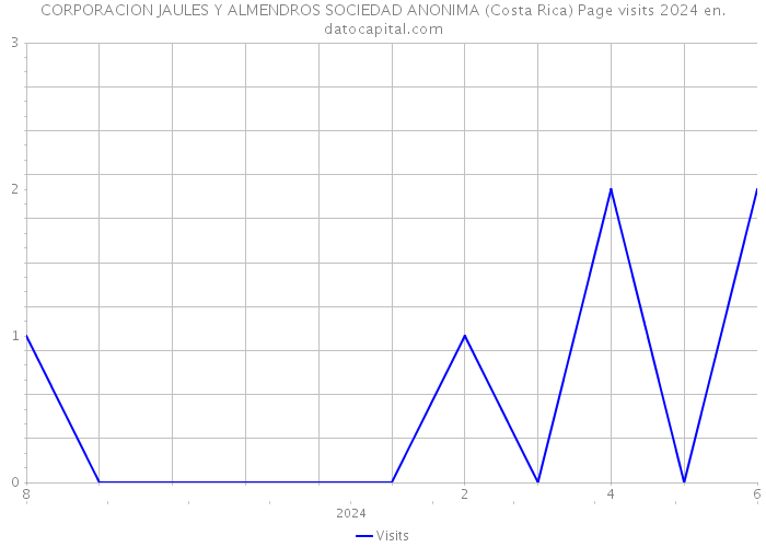 CORPORACION JAULES Y ALMENDROS SOCIEDAD ANONIMA (Costa Rica) Page visits 2024 