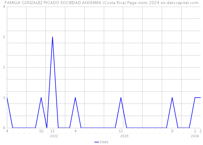 FAMILIA GONZALEZ PICADO SOCIEDAD ANONIMA (Costa Rica) Page visits 2024 