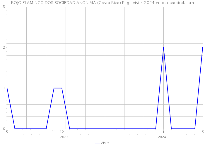 ROJO FLAMINGO DOS SOCIEDAD ANONIMA (Costa Rica) Page visits 2024 