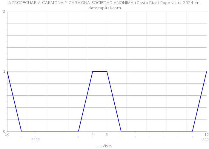 AGROPECUARIA CARMONA Y CARMONA SOCIEDAD ANONIMA (Costa Rica) Page visits 2024 