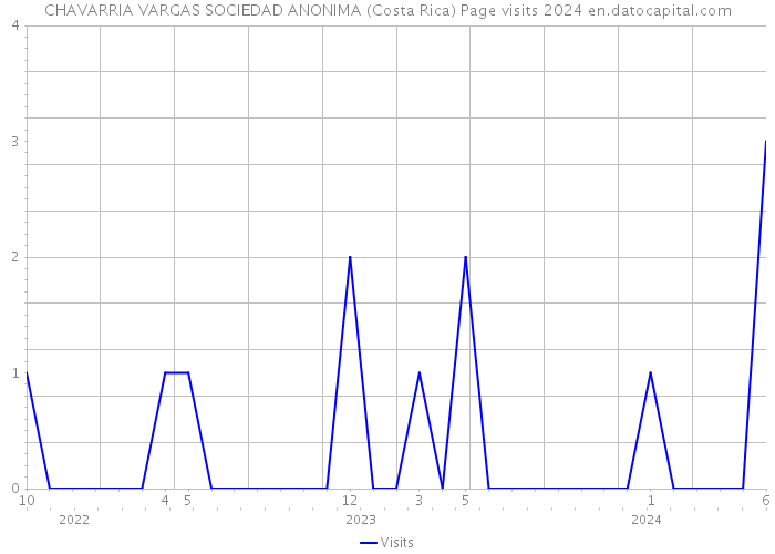 CHAVARRIA VARGAS SOCIEDAD ANONIMA (Costa Rica) Page visits 2024 