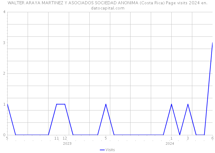 WALTER ARAYA MARTINEZ Y ASOCIADOS SOCIEDAD ANONIMA (Costa Rica) Page visits 2024 