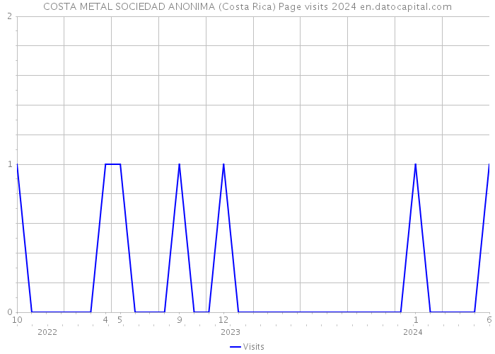 COSTA METAL SOCIEDAD ANONIMA (Costa Rica) Page visits 2024 