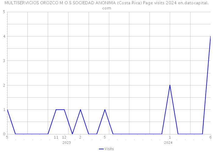 MULTISERVICIOS OROZCO M O S SOCIEDAD ANONIMA (Costa Rica) Page visits 2024 
