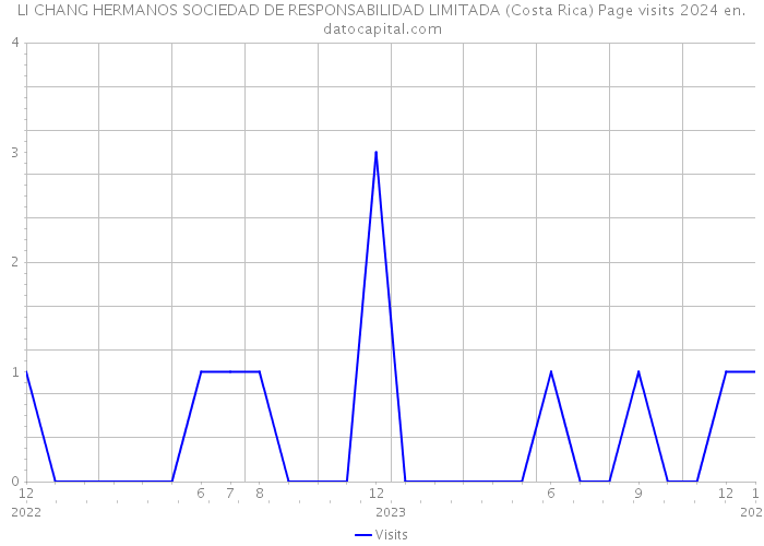 LI CHANG HERMANOS SOCIEDAD DE RESPONSABILIDAD LIMITADA (Costa Rica) Page visits 2024 