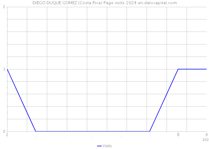 DIEGO DUQUE GOMEZ (Costa Rica) Page visits 2024 