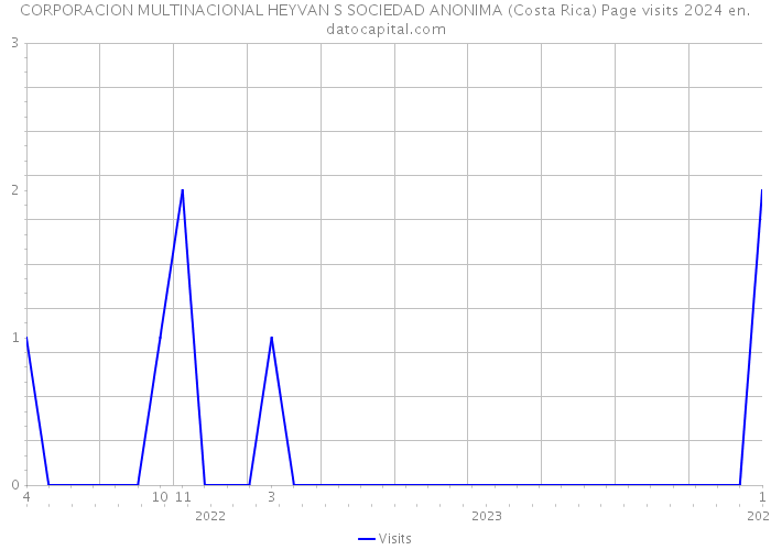 CORPORACION MULTINACIONAL HEYVAN S SOCIEDAD ANONIMA (Costa Rica) Page visits 2024 