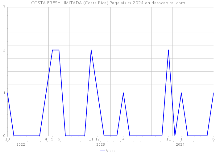 COSTA FRESH LIMITADA (Costa Rica) Page visits 2024 