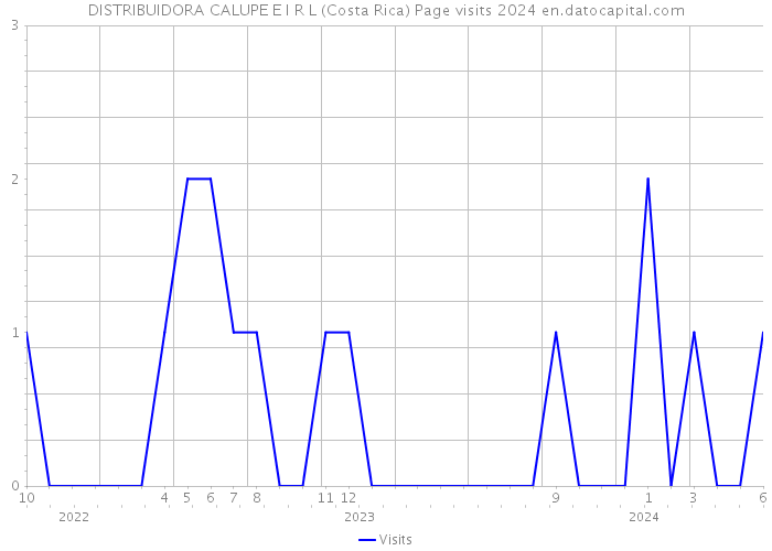 DISTRIBUIDORA CALUPE E I R L (Costa Rica) Page visits 2024 