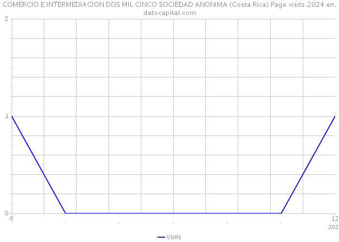 COMERCIO E INTERMEDIACION DOS MIL CINCO SOCIEDAD ANONIMA (Costa Rica) Page visits 2024 
