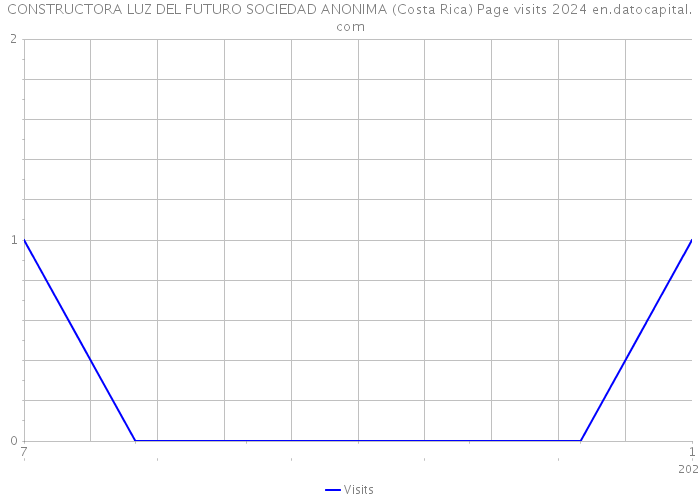 CONSTRUCTORA LUZ DEL FUTURO SOCIEDAD ANONIMA (Costa Rica) Page visits 2024 