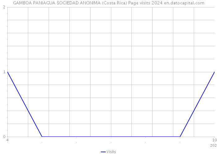 GAMBOA PANIAGUA SOCIEDAD ANONIMA (Costa Rica) Page visits 2024 