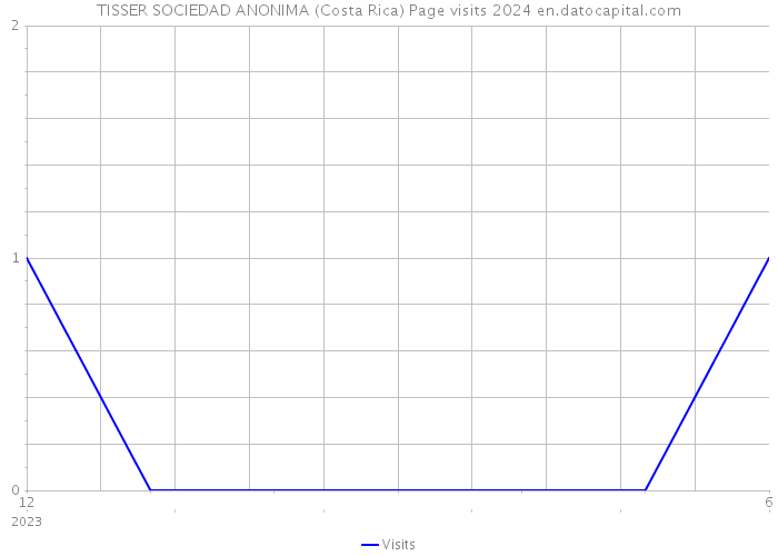 TISSER SOCIEDAD ANONIMA (Costa Rica) Page visits 2024 