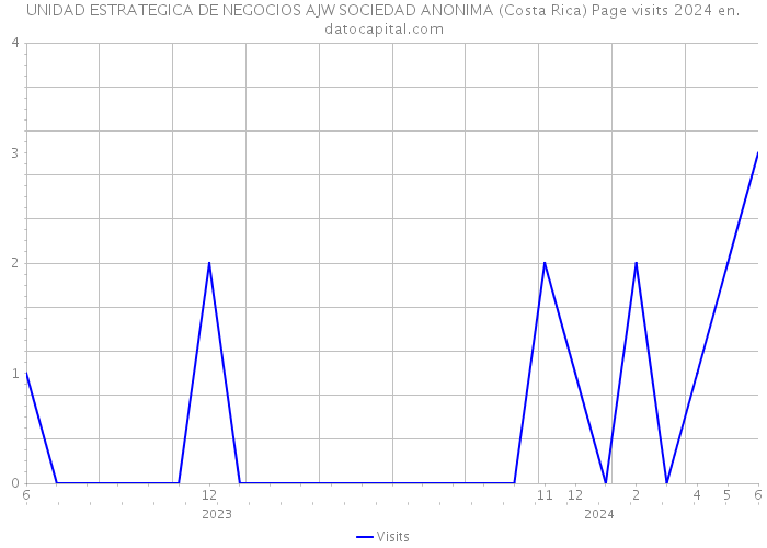 UNIDAD ESTRATEGICA DE NEGOCIOS AJW SOCIEDAD ANONIMA (Costa Rica) Page visits 2024 