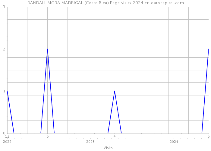 RANDALL MORA MADRIGAL (Costa Rica) Page visits 2024 