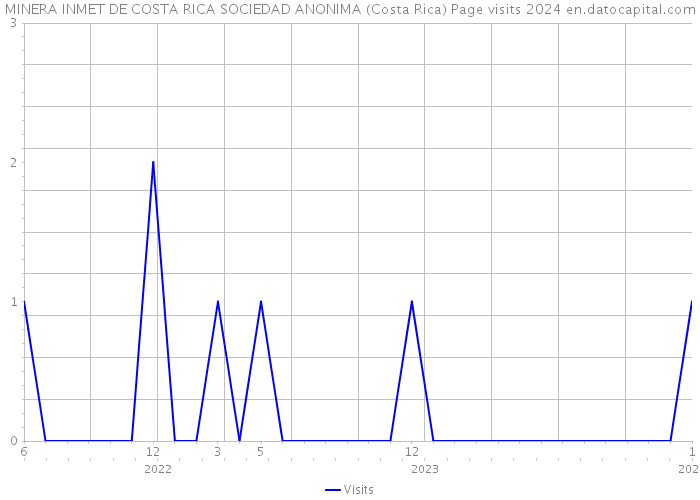 MINERA INMET DE COSTA RICA SOCIEDAD ANONIMA (Costa Rica) Page visits 2024 