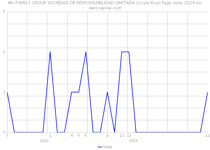 WU FAMILY GROUP SOCIEDAD DE RESPONSABILIDAD LIMITADA (Costa Rica) Page visits 2024 