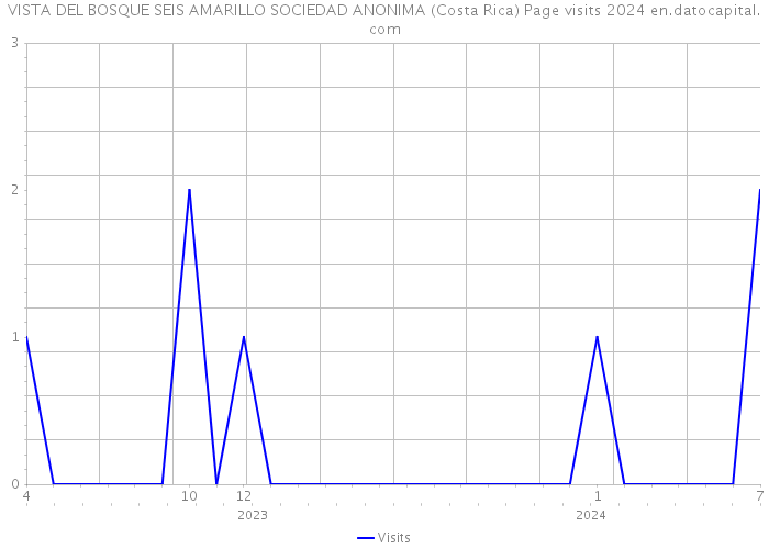 VISTA DEL BOSQUE SEIS AMARILLO SOCIEDAD ANONIMA (Costa Rica) Page visits 2024 