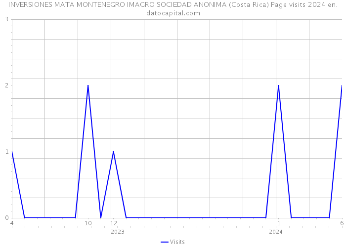 INVERSIONES MATA MONTENEGRO IMAGRO SOCIEDAD ANONIMA (Costa Rica) Page visits 2024 