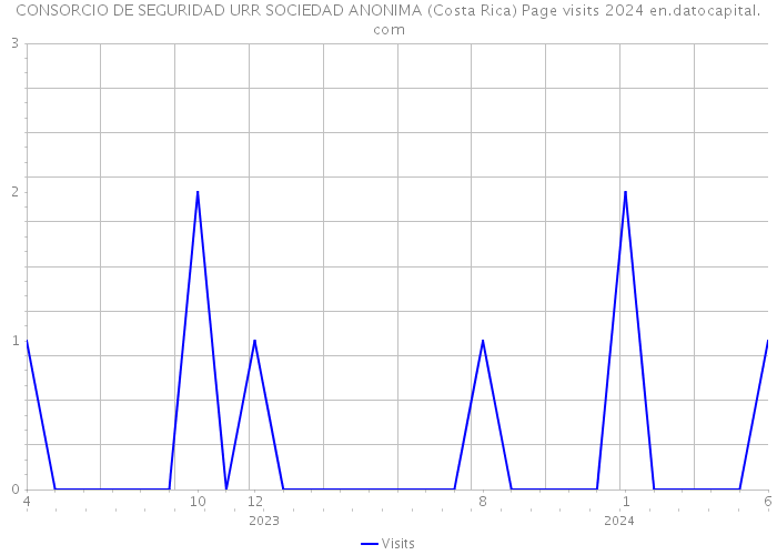 CONSORCIO DE SEGURIDAD URR SOCIEDAD ANONIMA (Costa Rica) Page visits 2024 