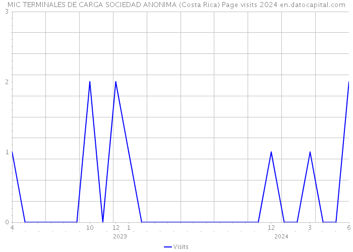 MIC TERMINALES DE CARGA SOCIEDAD ANONIMA (Costa Rica) Page visits 2024 