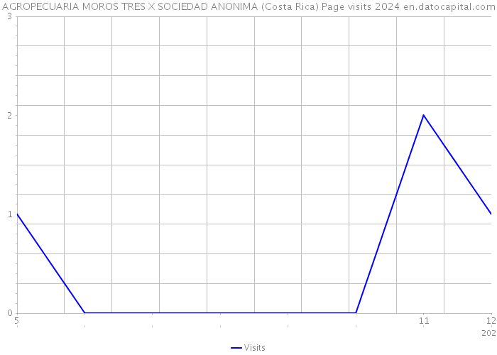 AGROPECUARIA MOROS TRES X SOCIEDAD ANONIMA (Costa Rica) Page visits 2024 