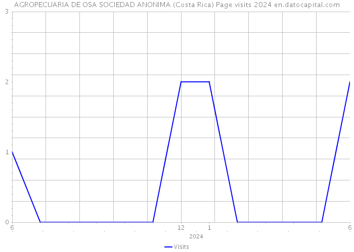 AGROPECUARIA DE OSA SOCIEDAD ANONIMA (Costa Rica) Page visits 2024 