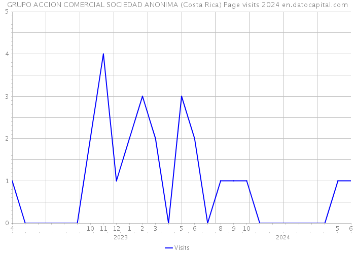 GRUPO ACCION COMERCIAL SOCIEDAD ANONIMA (Costa Rica) Page visits 2024 