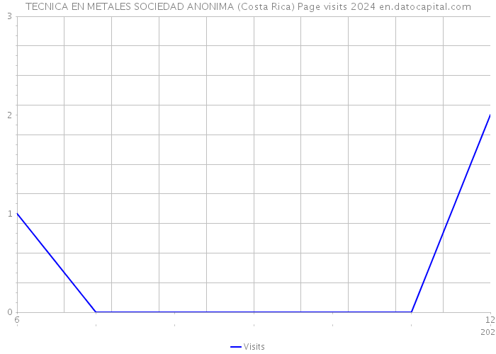 TECNICA EN METALES SOCIEDAD ANONIMA (Costa Rica) Page visits 2024 