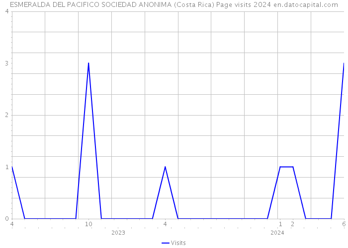 ESMERALDA DEL PACIFICO SOCIEDAD ANONIMA (Costa Rica) Page visits 2024 