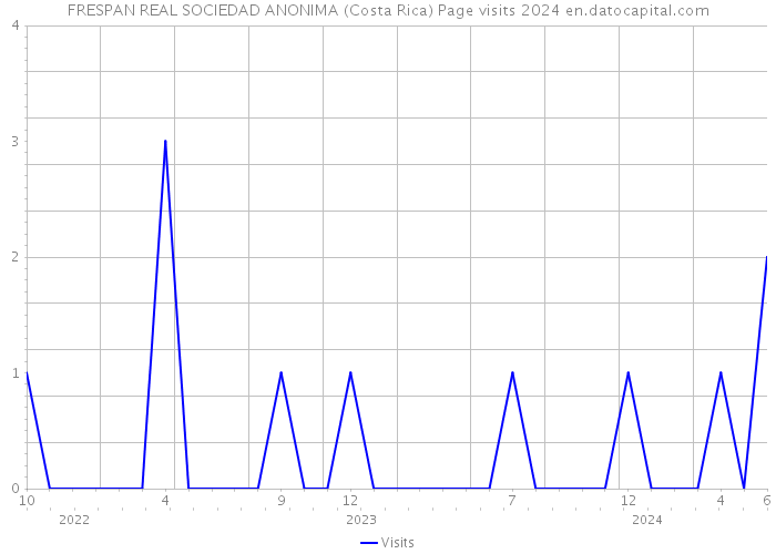 FRESPAN REAL SOCIEDAD ANONIMA (Costa Rica) Page visits 2024 