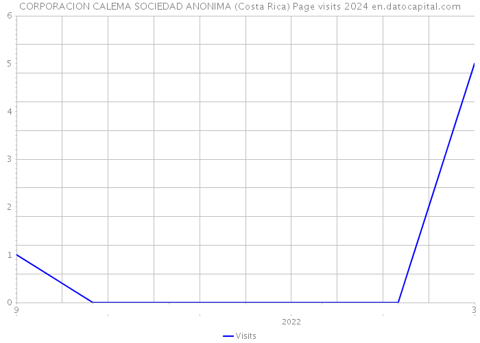 CORPORACION CALEMA SOCIEDAD ANONIMA (Costa Rica) Page visits 2024 