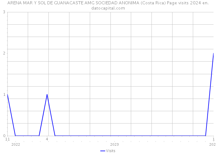 ARENA MAR Y SOL DE GUANACASTE AMG SOCIEDAD ANONIMA (Costa Rica) Page visits 2024 