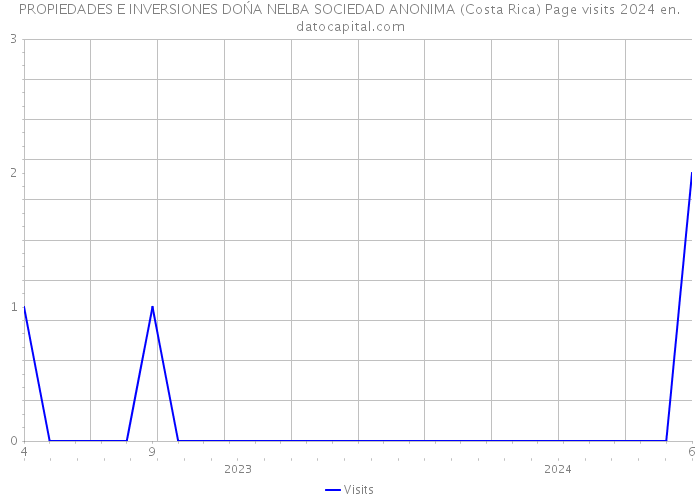 PROPIEDADES E INVERSIONES DOŃA NELBA SOCIEDAD ANONIMA (Costa Rica) Page visits 2024 