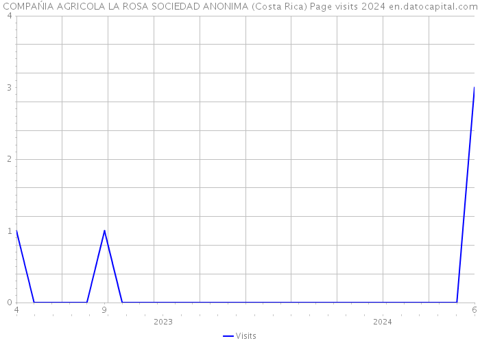 COMPAŃIA AGRICOLA LA ROSA SOCIEDAD ANONIMA (Costa Rica) Page visits 2024 