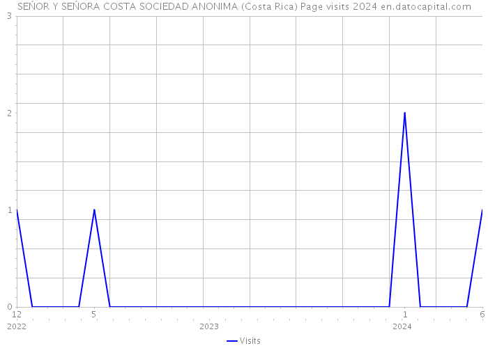 SEŃOR Y SEŃORA COSTA SOCIEDAD ANONIMA (Costa Rica) Page visits 2024 