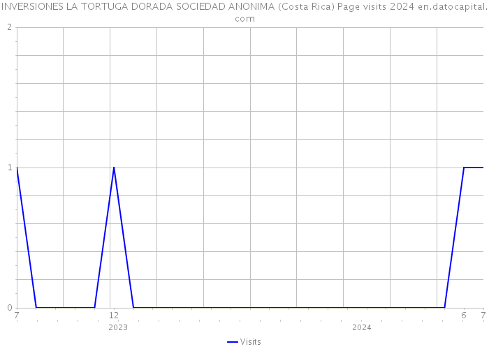 INVERSIONES LA TORTUGA DORADA SOCIEDAD ANONIMA (Costa Rica) Page visits 2024 